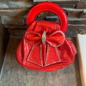 Red boutique handbag